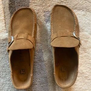 Birkenstock Buckley Suede Clog L9/M7 Medium Tea Like New